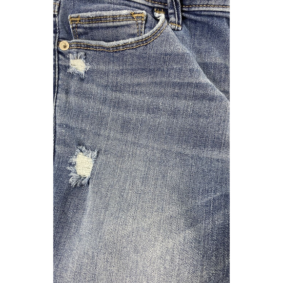 Abercrombie & Fitch Jeans Womens Size 6R Straight Distressed Destroyed Stretch - Picture 10 of 11